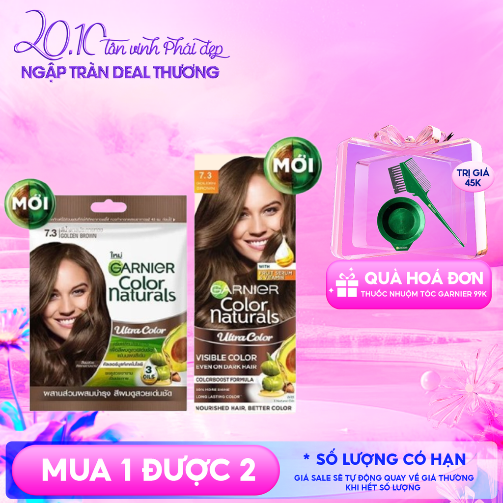 Kem Nhuộm Tóc Garnier Chuẩn Màu Color Naturals Ultra Colors