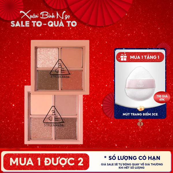  Bảng Phấn Mắt 4 Màu 3CE Mini Multi Eye Color Palette 3.2g 