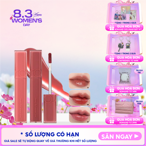 Son Tint Bóng Romand Siêu Lì Cho Đôi Môi Căng Mọng Dewyful Water Tint 5g