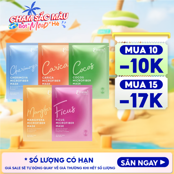  Mặt Nạ Vi Sợi Microfiber Emmié by HappySkin Microfiber Mask 28g 