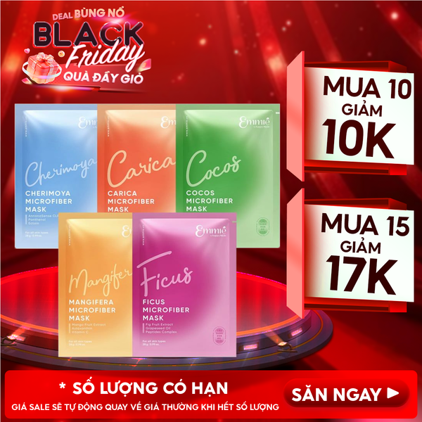  Mặt Nạ Vi Sợi Microfiber Emmié by HappySkin Microfiber Mask 28g 