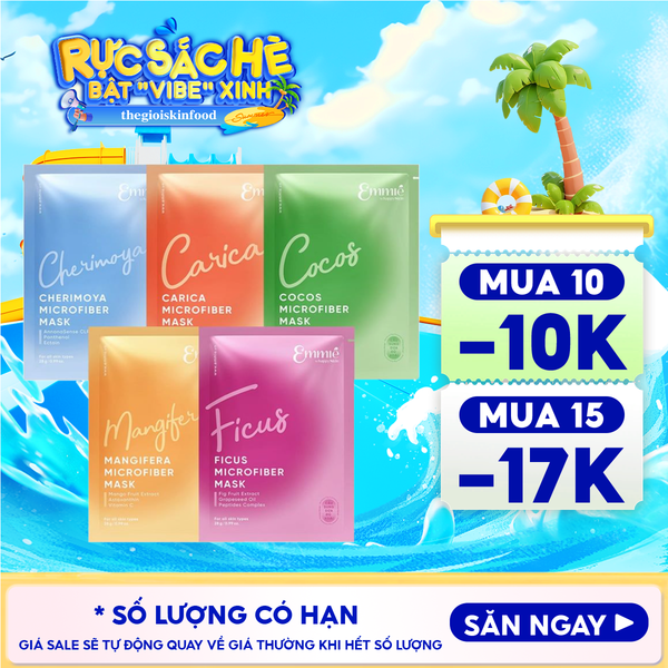 Mặt Nạ Vi Sợi Microfiber Emmié by HappySkin Microfiber Mask 28g 