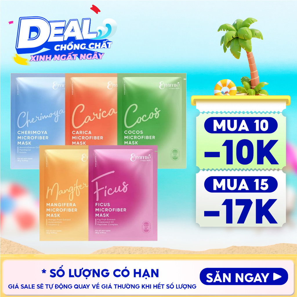 Mặt Nạ Vi Sợi Microfiber Emmié by HappySkin Microfiber Mask 28g