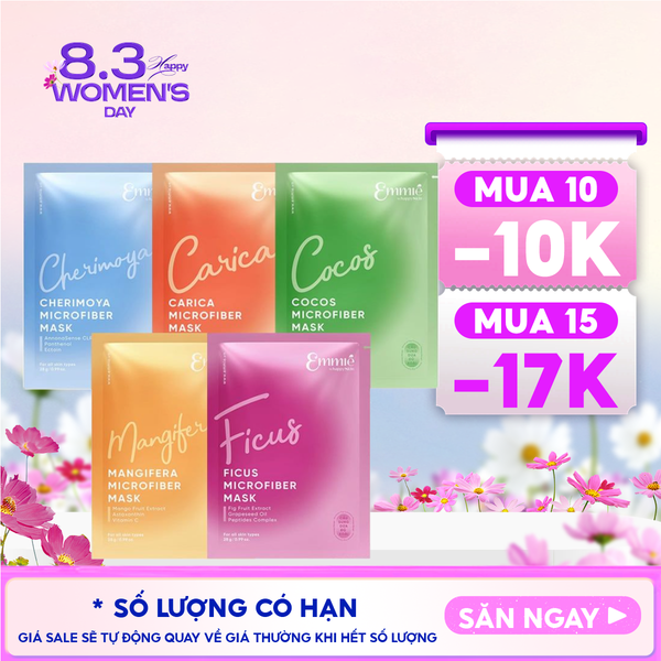  Mặt Nạ Vi Sợi Microfiber Emmié by HappySkin Microfiber Mask 28g 