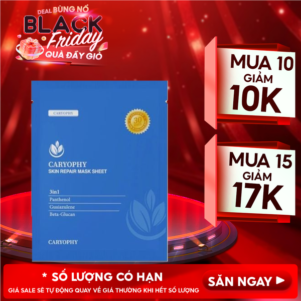  Mặt Nạ Miếng Caryophy Cấp Ẩm, Hỗ Trợ Phục Hồi Da Skin Repair Mask Sheet 25g 