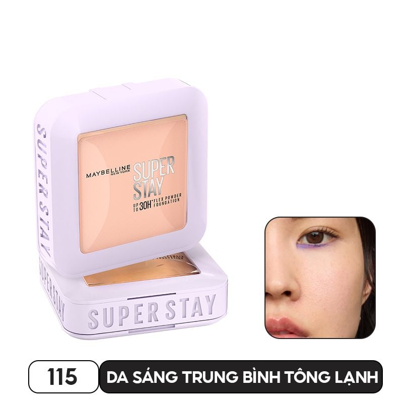 Phấn Phủ Nền Linh Hoạt Maybelline Che Phủ Mịn, Lâu Trôi, Kiềm Dầu Super Stay Up To 30H Flex Powder Foundation 9g