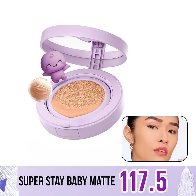 Phấn Nước Maybelline Che Phủ Tốt, Bền Màu New York Super Stay Baby Matte Up To 24H Soft Matte Cushion 11g