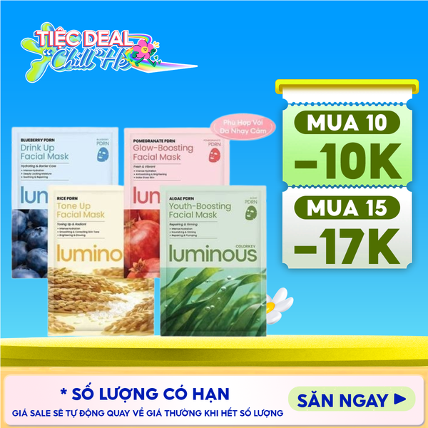  Mặt Nạ Colorkey Dưỡng Da PDRN Hỗ Trợ Dưỡng Ẩm, Căng Bóng Da Luminous Facial Mask 25ml 