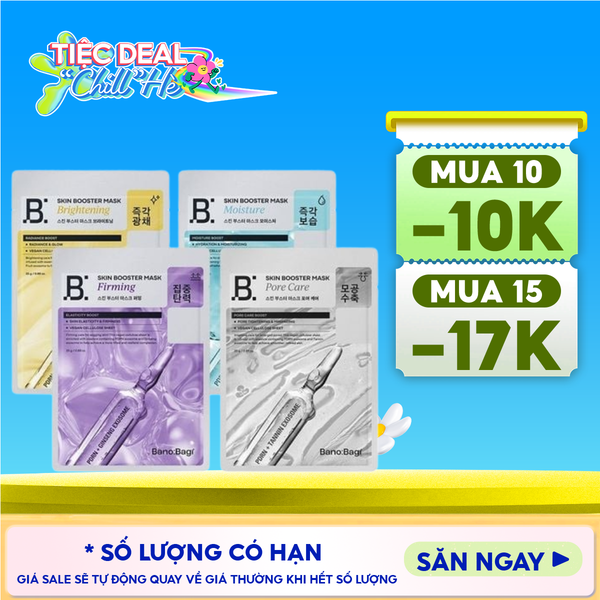  Mặt Nạ Banobagi Chăm Sóc Da, Cấp Ẩm, Hỗ Trợ Dưỡng Sáng Da Skin Booster Mask 25g 