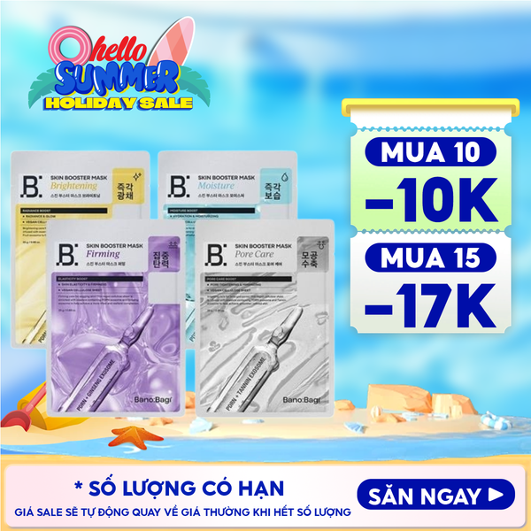 Mặt Nạ Banobagi Chăm Sóc Da, Cấp Ẩm, Hỗ Trợ Dưỡng Sáng Da Skin Booster Mask 25g 