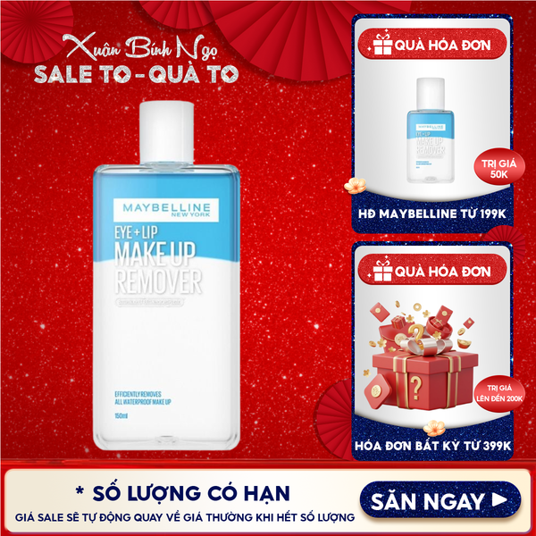  Nước Tẩy Trang Mắt & Môi Maybelline Eye & Lip Makeup Remover 