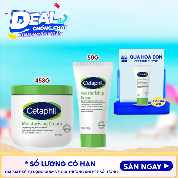  Kem Dưỡng Ẩm Cetaphil Dịu Nhẹ, Lành Tính Moisturizing Cream 