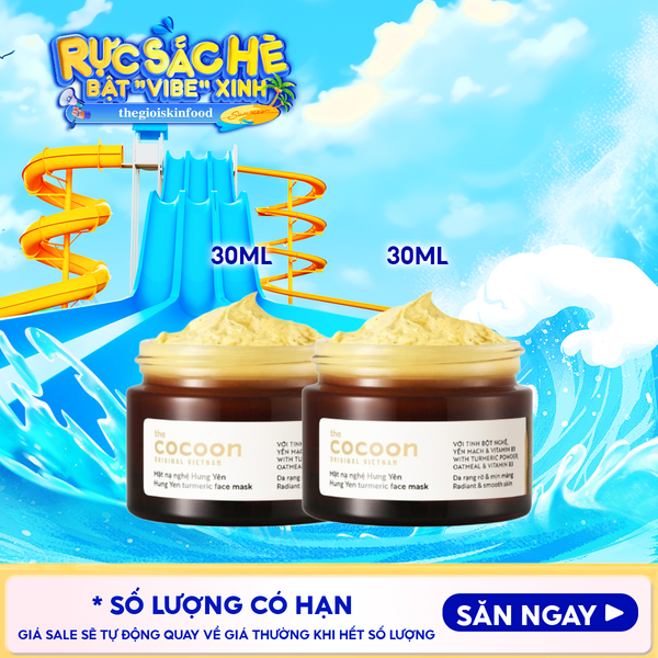 Mặt Nạ Rửa Cocoon Chiết Xuất Nghệ Hưng Yên Turmeric Face Mask 