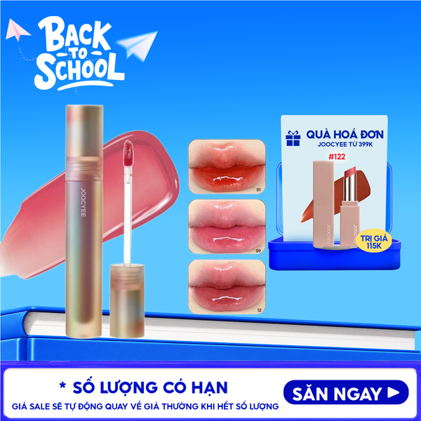  Son Tint Bóng Joocyee Bền Màu, Căng Bóng Spiral Shell Glazed Gloss 3.2g 