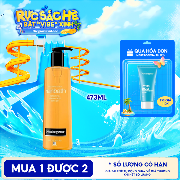  Sữa Tắm Neutrogena Dưỡng Ẩm Tươi Mới Dạng Gel Rainbath Refreshing Shower And Bath Gel 473ml 