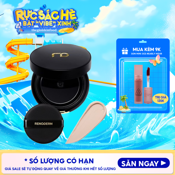  Phấn Nước RENODERM Mịn Lì, Căng Bóng, Lâu Trôi Day Long BB Cream SPF37 PA++ 15g #Gold 23 