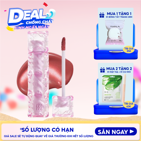  Son Tint Merzy Mịn Lì , Bền Màu, Fit Môi Tự Nhiên Water Fit Blur Tint 3.7g 