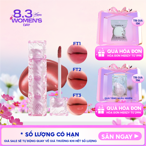  [NEW] Son Tint Merzy Mịn Lì , Bền Màu, Fit Môi Tự Nhiên Water Fit Blur Tint 3.7g 