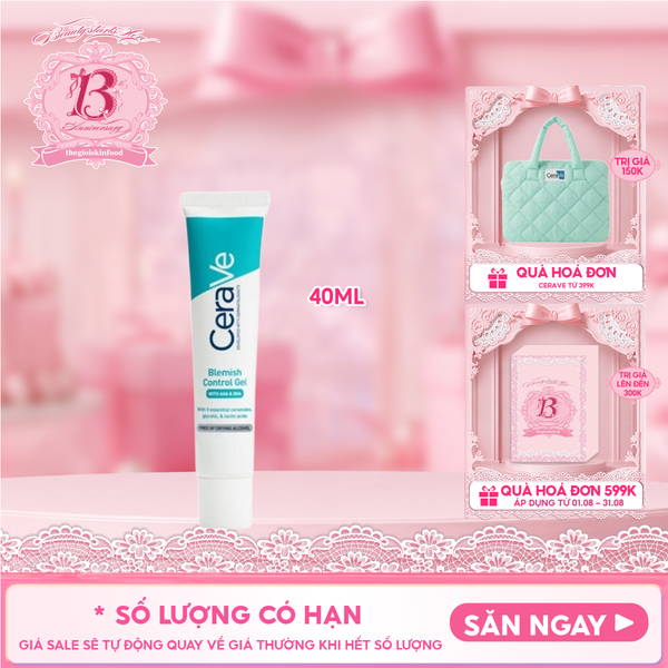  Gel Dưỡng Cerave Hỗ Trợ Giảm Mụn, Mờ Thâm Blemish Control Gel 40ml 
