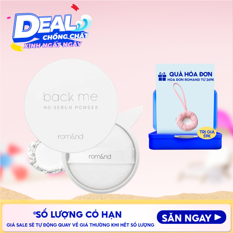 Phấn Phủ Romand Dạng Bột Che Phủ Tốt Giúp Da Mịn Màng Back Me No Sebum Powder 5g