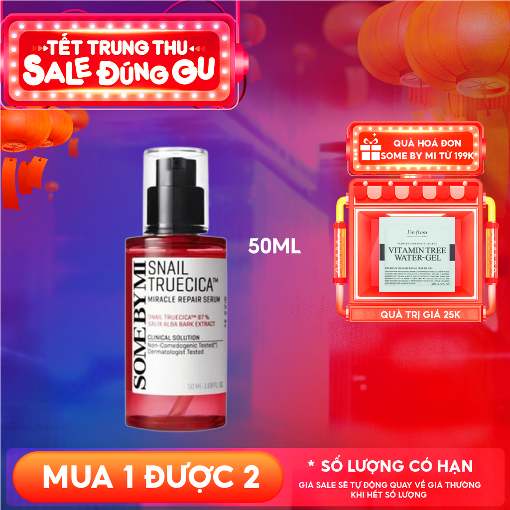 Serum Some By Mi Tinh Chất Ốc Sên Hỗ Trợ Mờ Thâm Sẹo Hàn Quốc Snail Truecica Miracle Repair Serum 50ml