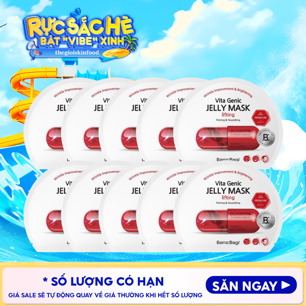  Combo 10 Miếng Mặt Nạ Banobagi Dưỡng Da Chuyên Sâu Vita Genic Jelly Mask 30g 