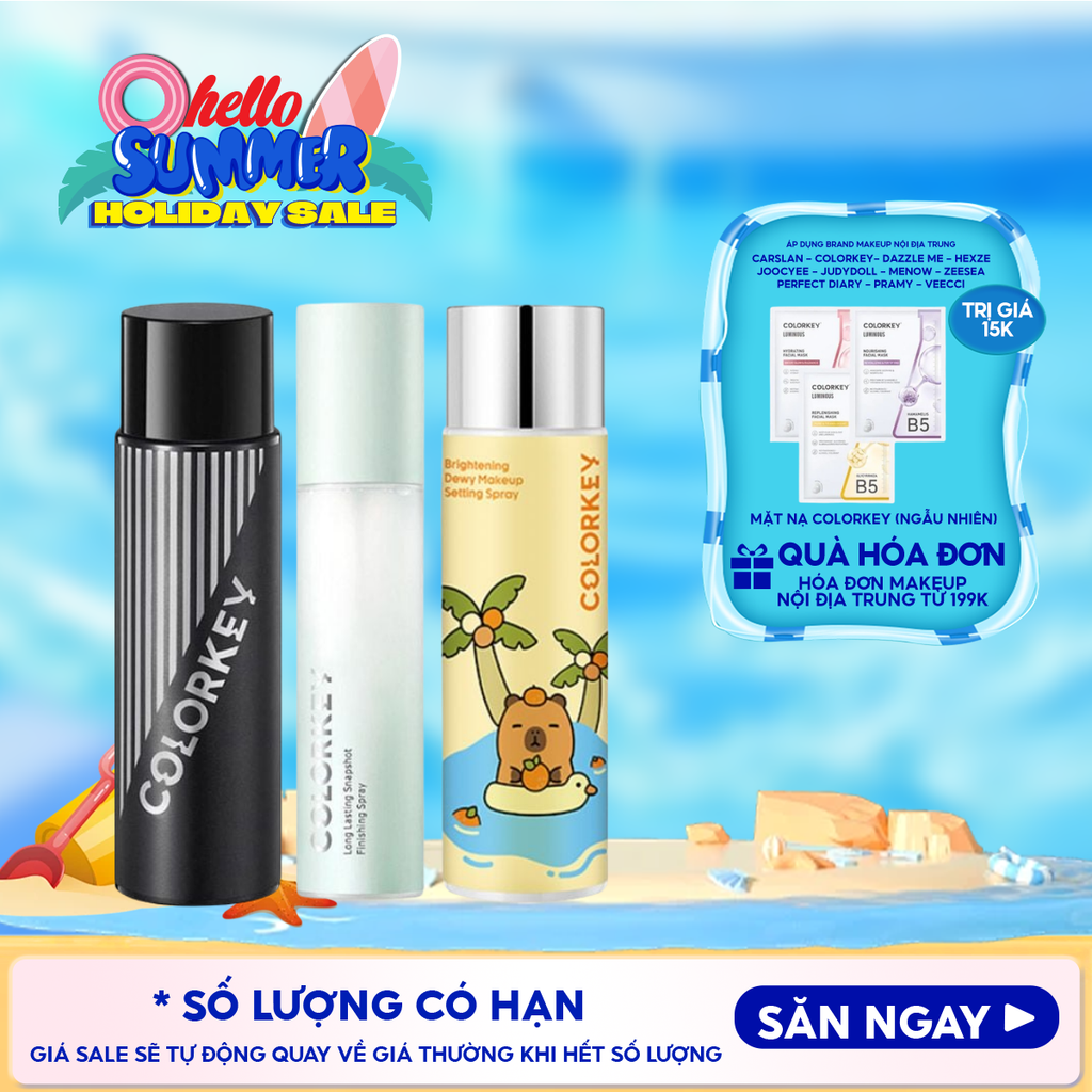 Xịt Khóa Makeup Colorkey Lâu Trôi Spray 100ml