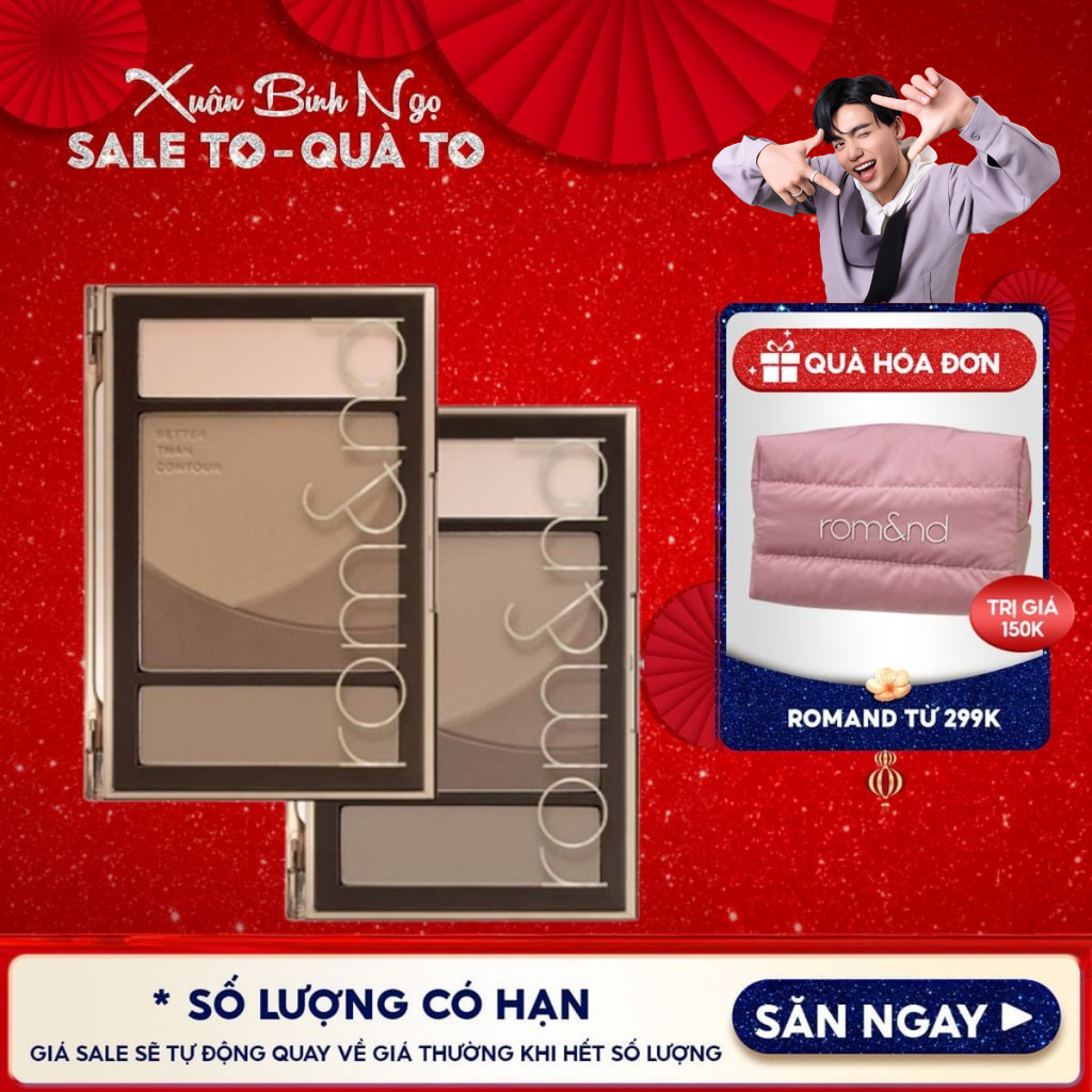 Bảng Tạo Khối 5 Ô Màu Romand Better Than Contour 20.5g