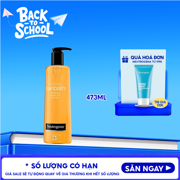  Sữa Tắm Neutrogena Dưỡng Ẩm Tươi Mới Dạng Gel Rainbath Refreshing Shower And Bath Gel 473ml 