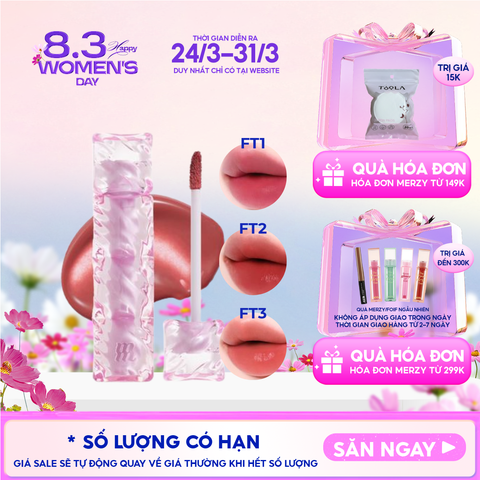 [NEW] Son Tint Merzy Mịn Lì , Bền Màu, Fit Môi Tự Nhiên Water Fit Blur Tint 3.7g