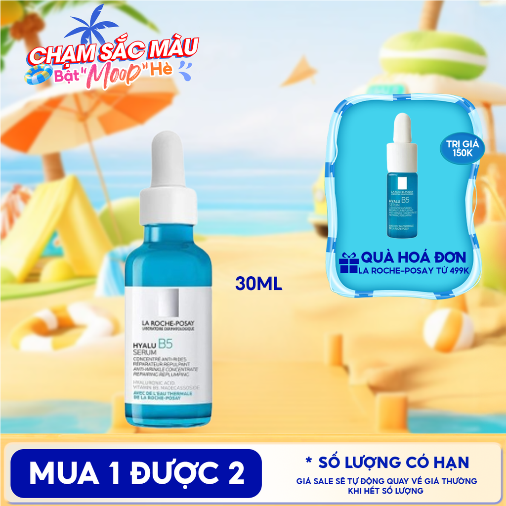 Serum La Roche-Posay Dưỡng Ẩm & Hỗ Trợ Cải Thiện Nếp Nhăn Hyalu B5 Suractivated Serum 30ml