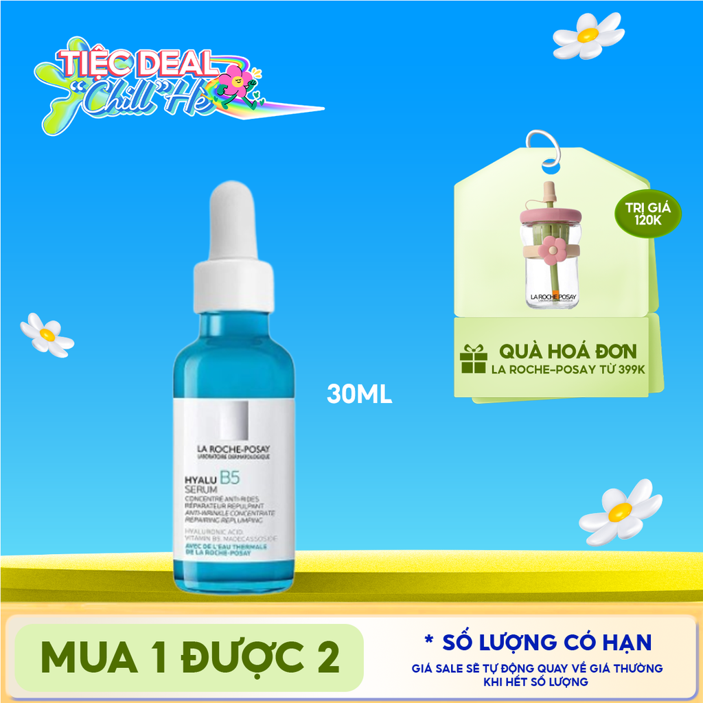 Serum La Roche-Posay Dưỡng Ẩm & Hỗ Trợ Cải Thiện Nếp Nhăn Hyalu B5 Suractivated Serum 30ml
