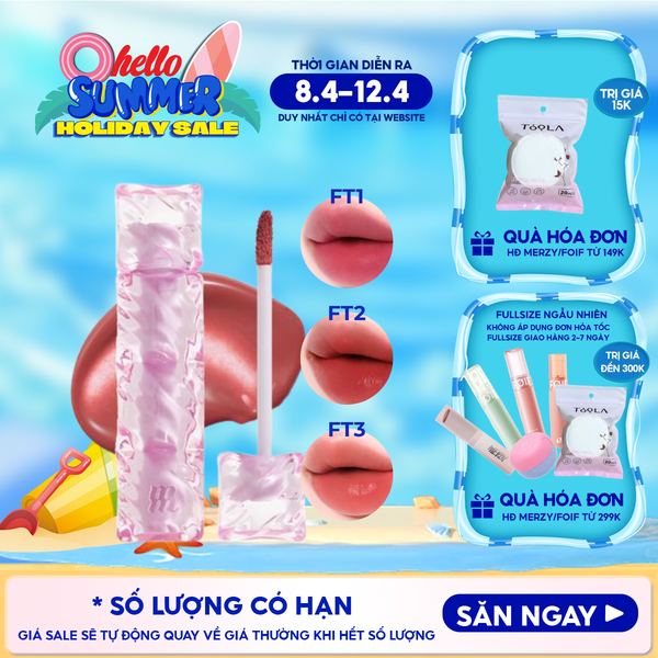  [NEW] Son Tint Merzy Mịn Lì , Bền Màu, Fit Môi Tự Nhiên Water Fit Blur Tint 3.7g 
