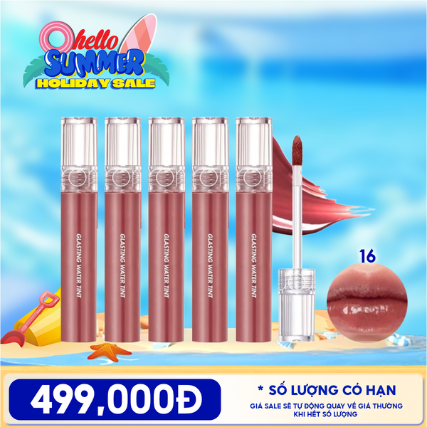  [PACK TIẾT KIỆM 35%] 5 Son Tint Nước Romand Siêu Lì, Lâu Trôi Glasting Water Tint 4g 