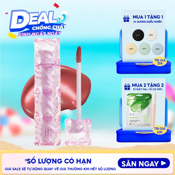  Son Tint Merzy Mịn Lì , Bền Màu, Fit Môi Tự Nhiên Water Fit Blur Tint 3.7g 
