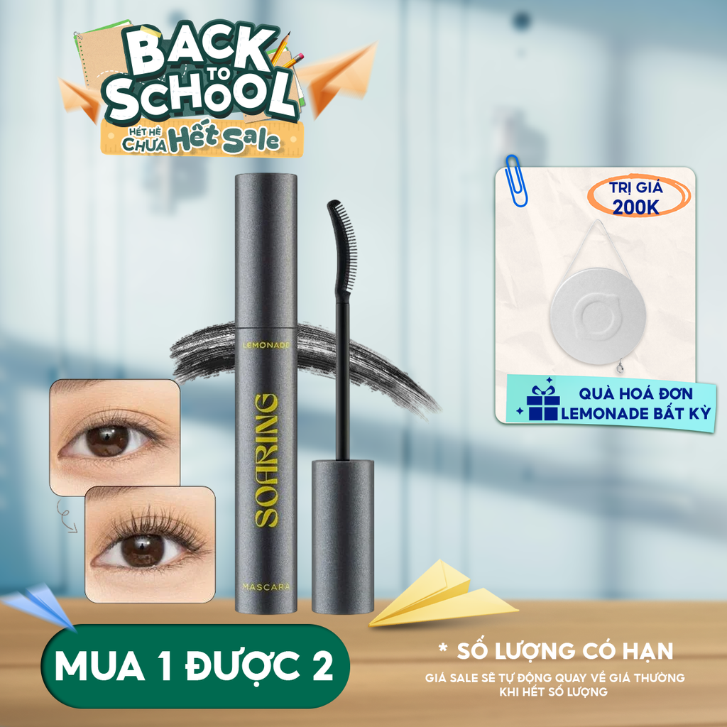 Mascara Lemonade Chuốt Mi Giúp Làm Tơi & Dày Mi Soaring Mascara 6ml