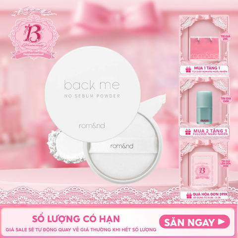 Phấn Phủ Romand Dạng Bột Che Phủ Tốt Giúp Da Mịn Màng Back Me No Sebum Powder 5g