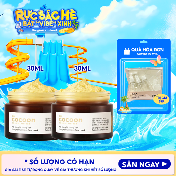  Mặt Nạ Rửa Cocoon Chiết Xuất Nghệ Hưng Yên Turmeric Face Mask 