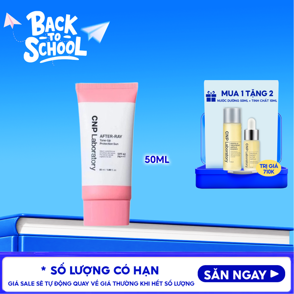  Kem Chống Nắng CNP Kiềm Dầu, Nâng Tông Laboratory After-Ray Tone-Up Protection Sun SPF 42 PA+++ 50ml 
