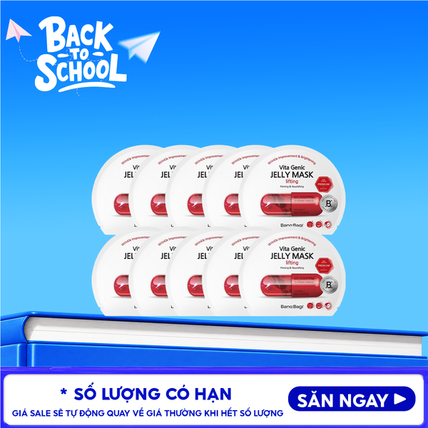  Combo 10 Miếng Mặt Nạ Banobagi Dưỡng Da Chuyên Sâu Vita Genic Jelly Mask 30g 