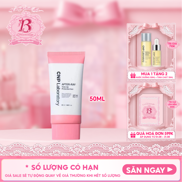  Kem Chống Nắng CNP Kiềm Dầu, Nâng Tông Laboratory After-Ray Tone-Up Protection Sun SPF 42 PA+++ 50ml 