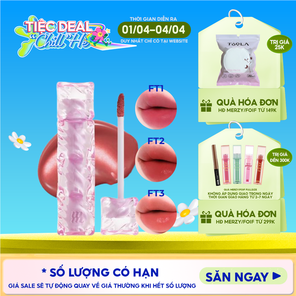  [NEW] Son Tint Merzy Mịn Lì , Bền Màu, Fit Môi Tự Nhiên Water Fit Blur Tint 3.7g 