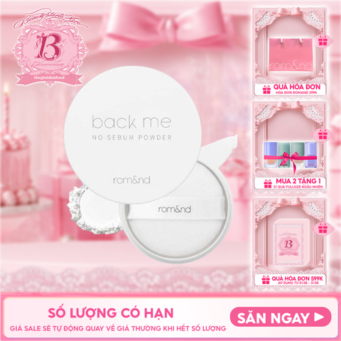 Phấn Phủ Romand Dạng Bột Che Phủ Tốt Giúp Da Mịn Màng Back Me No Sebum Powder 5g