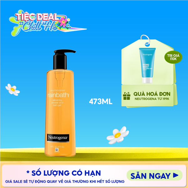  Sữa Tắm Neutrogena Dưỡng Ẩm Tươi Mới Dạng Gel Rainbath Refreshing Shower And Bath Gel 473ml 