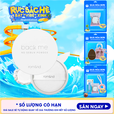 Phấn Phủ Romand Dạng Bột Che Phủ Tốt Giúp Da Mịn Màng Back Me No Sebum Powder 5g