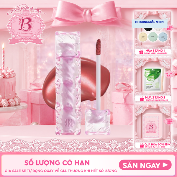  Son Tint Merzy Mịn Lì , Bền Màu, Fit Môi Tự Nhiên Water Fit Blur Tint 3.7g 