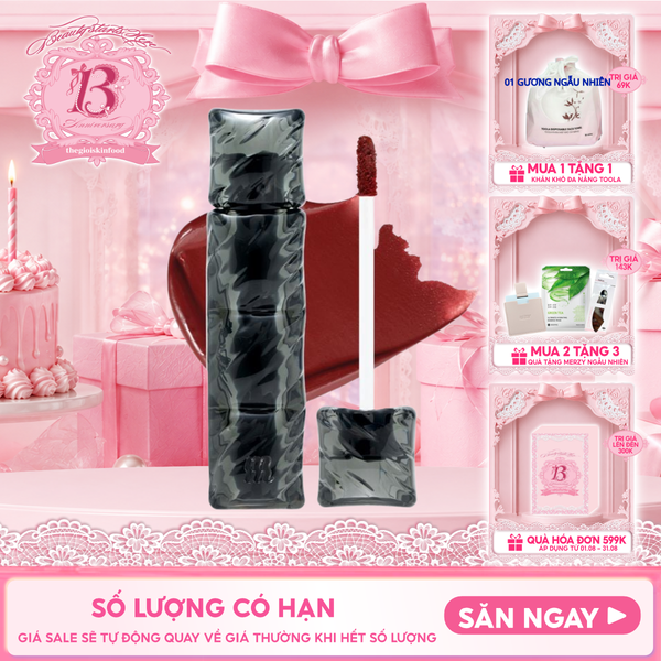  [V6 PUFFER][SON PHAO] Son Kem Lì Merzy Bền Màu, Lâu Trôi Puffer Velvet Tint 3.7g 
