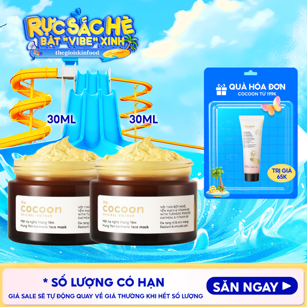  Mặt Nạ Rửa Cocoon Chiết Xuất Nghệ Hưng Yên Turmeric Face Mask 