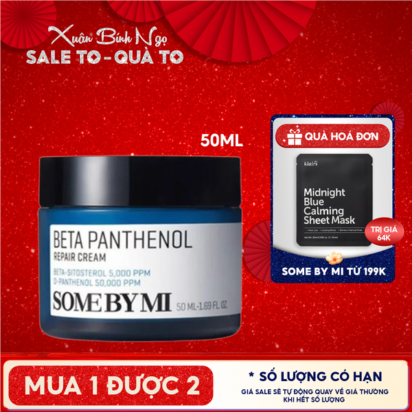  Kem Dưỡng Some By Mi Cấp Ẩm, Hỗ Trợ Phục Hồi Da Beta Panthenol Repair Cream 50ml 