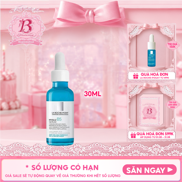  Serum La Roche-Posay Dưỡng Ẩm & Hỗ Trợ Cải Thiện Nếp Nhăn Hyalu B5 Suractivated Serum 30ml 